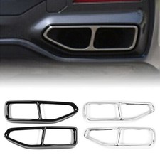 Double Exhaust Muffler Pipe Output Cover Trim for BMW 7 Series G11 G12 2019-2023