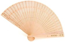 SET VENTAGLI MATRIMONIO IN LEGNO INTAGLIATO WEDDING VENTAGLIO SPOSA VINTAGE