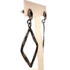 VTG Jezlaine Modernist Sterling Silver Dangle Earrings Pierced - Signed — photo 2