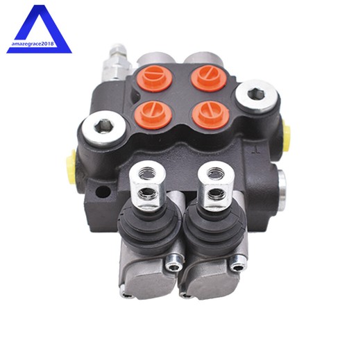 2 Spool 13 GPM SAE Ports 3600Psi Hydraulic Monoblock Control Valve Double Acting - Picture 4 of 8
