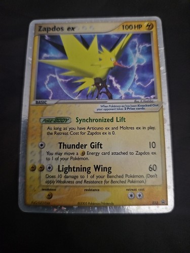 Zapdos EX Holo 033 - Pokemon Card (Near Mint) - Picture 1 of 3