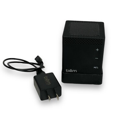 Bluetooth Mojo II Speaker Bem Wireless HL2750 with Base and AC Adapter Black