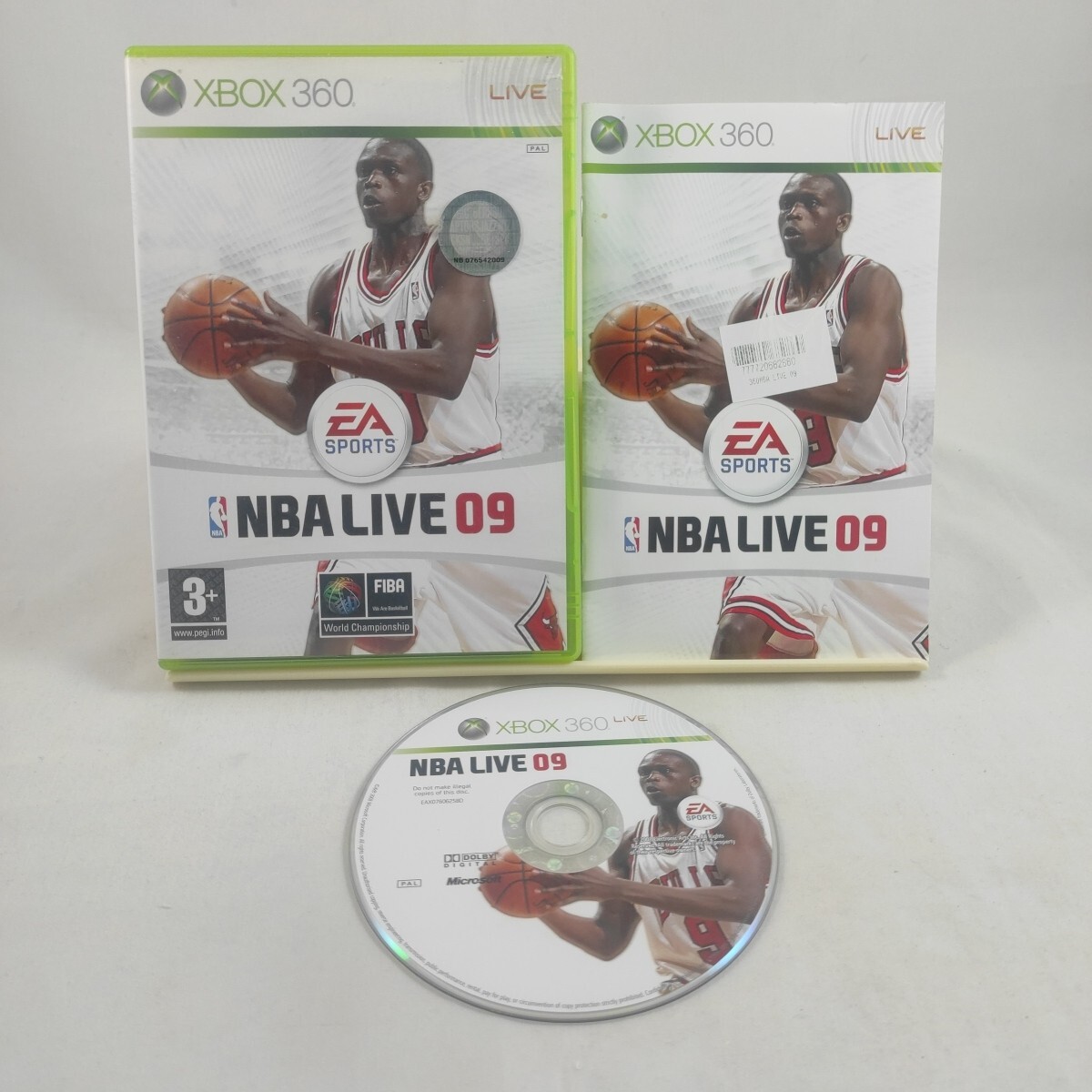 NBA LIVE 09 Xbox 360 Game with manual