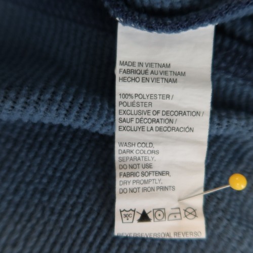 IZOD Sweater Men's XXL 1/4 Zip Solid Long Sleeve Mock Neck Polyester Blue - 第 11/12 張圖片