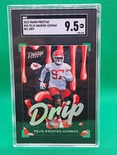 2023 Panini Prestige Felix Anudike-Uzomah Drip Case Hit Rookie Card SGC 9.5