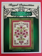 Glendon Place  Royal Poinsettias Cross Stitch Pattern Christmas Holiday