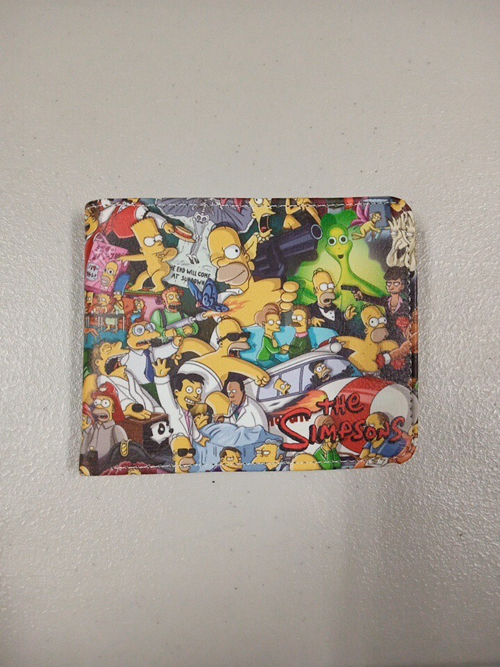 The Simpsons Bifold Wallet Men's / Women's Kids Zipper Coin Unisex