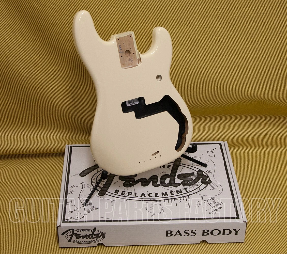 099-8010-780 Fender Arctic White Mexican Precision Bass Replacement Body