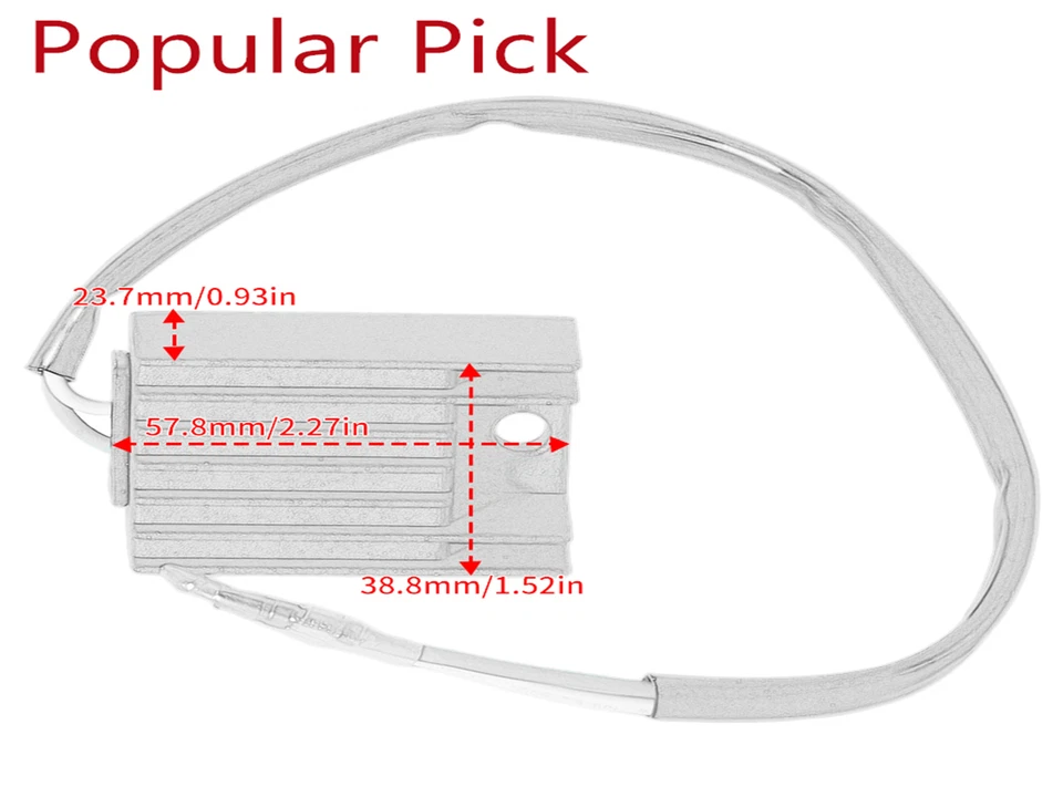 Conjunto regulador rectificador para Honda XR350R 1983-85 XR500R 83-84 XR600R 1985-1987 Foto 2 de 4