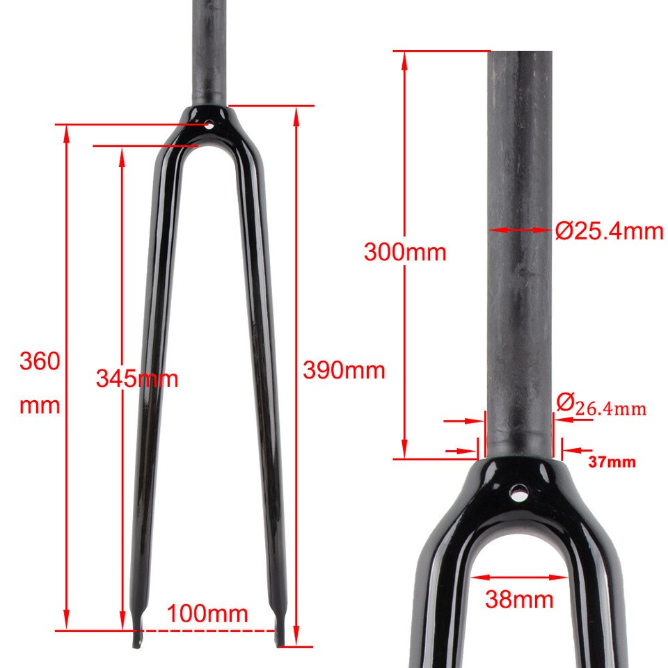 700C bicycle 1in Threadless Road Bike Carbon fiber Fork 1