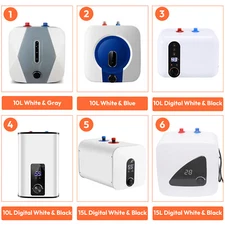 10/15L Electric Mini Tank Hot Water Heater Kitchen Bathroom Home 95°F-167°F 110V