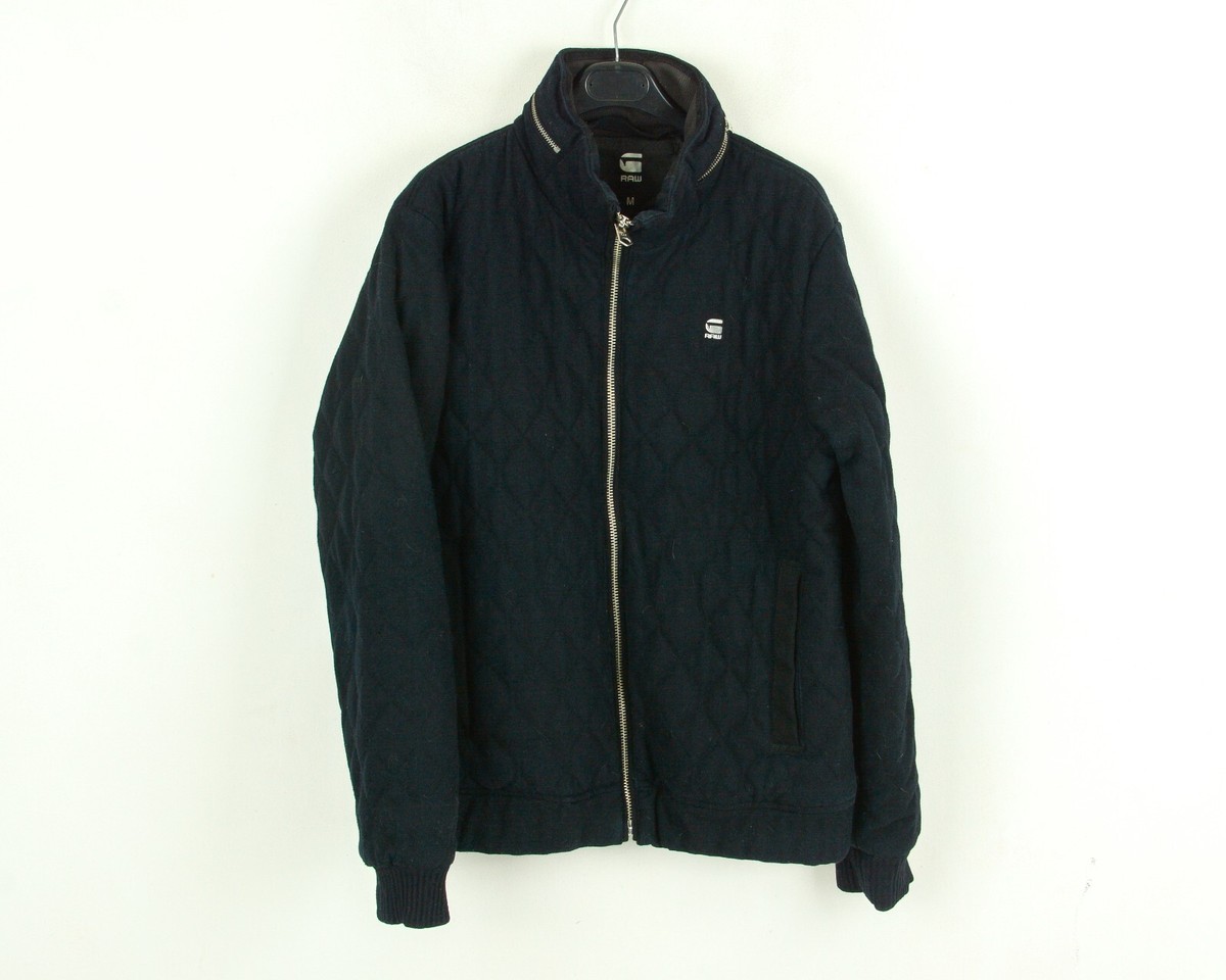 G STAR RAW Correct Quilted Overshirt Mens M Jacket Hidden Hood