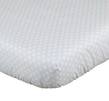 Crib Fitted Sheet Baby Girl Floral Polka Dot Pink Blue Aqua Green Yellow Purple