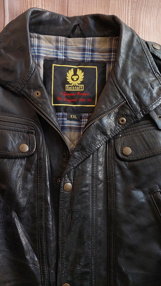 Belstaff MÃ¤nner Biker Lederjacke Belstaff Maple Leather Jacket