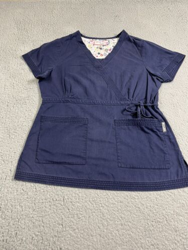 Top para mujer Koi Kathy Peterson azul mediano enfermera médica veterinaria dental tecnología - Imagen 1 de 13