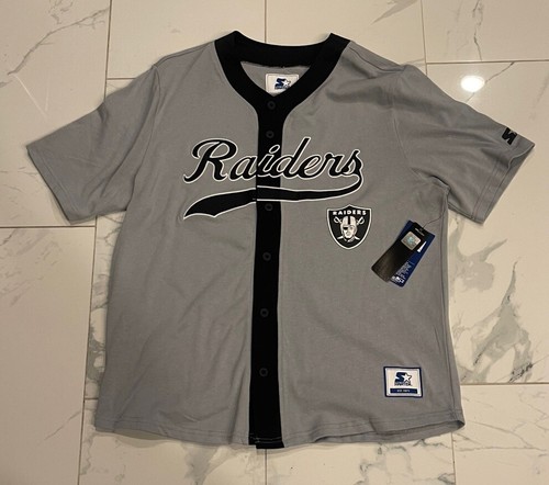Starter Herren NFL Los Angeles Raiders Button Down Trikot Gr. XL
