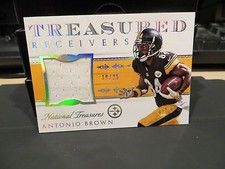 National Treasures Treasured Game Worn Jersey Steelers Antonio Brown 10/25  2015