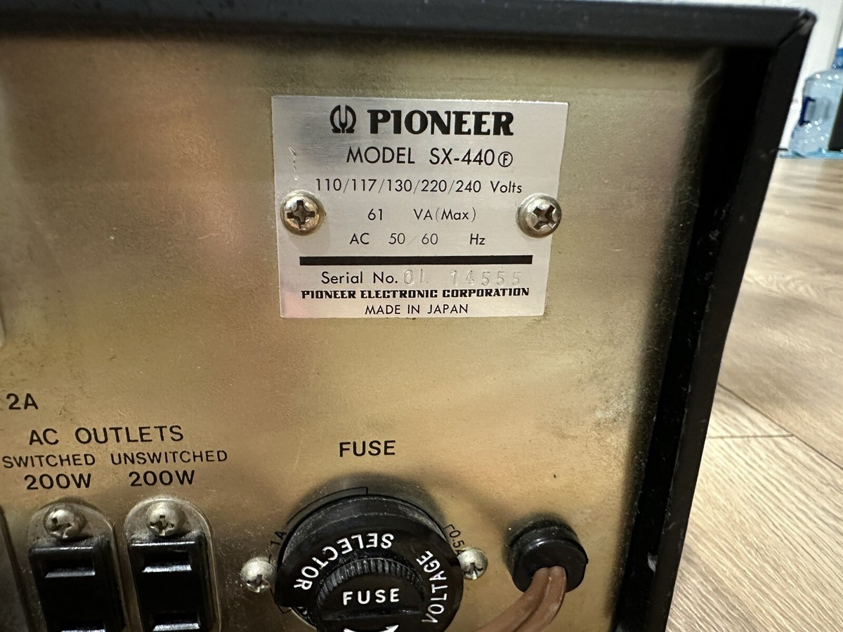 Pioneer SX-440 ステレオレシーバー 日本製 新品未使用 Yahoo!オークション -「パイオニアステレオレシーバー」の落札