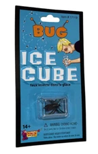 Funny FAKE SPIDER IN ICE CUBE Bug Joke Prank Clear Plastic Party Drink Gag Prop