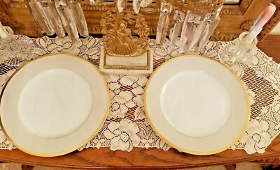 FITZ & FLOYD CLASSIQUE D' ARGENT #347    2 Pc. SERVICE/BUFFET PLATES/CHARGERS