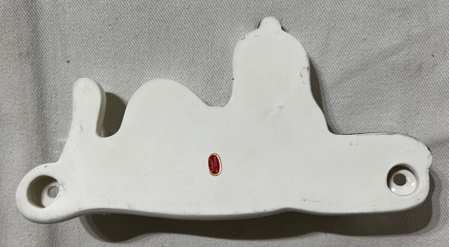 Snoopy Toothbrush Holder 1966 Made In Japan Vintage Ceramic Peanuts