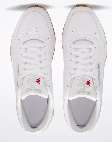 Reebok Classic Leather White Gum Mens Shoes Sneakers Sizes  7.5 - 13 - 第 4/6 張圖片