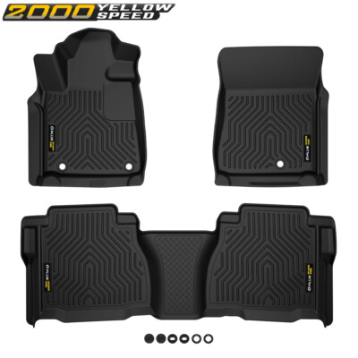Fit For 2007-2011 Toyota Tundra Double Cab / CrewMax TPE Floor Mats Liners New