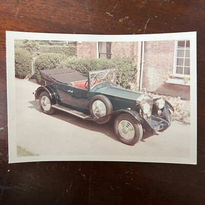 #ad VTG 1960s England Photograph of Antique Green Rolls Royce Car Phantom $13.99