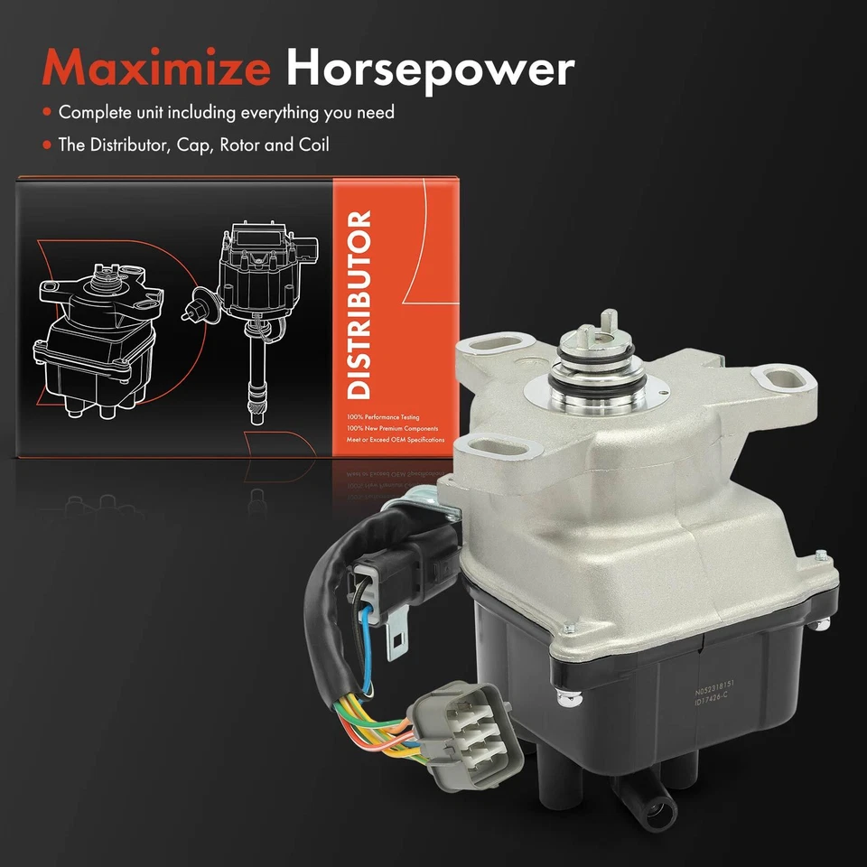 Distribuidor de encendido para Honda Accord Prelude 1992-1995 L4 2,2 L con tapa y rotor Foto 2 de 4
