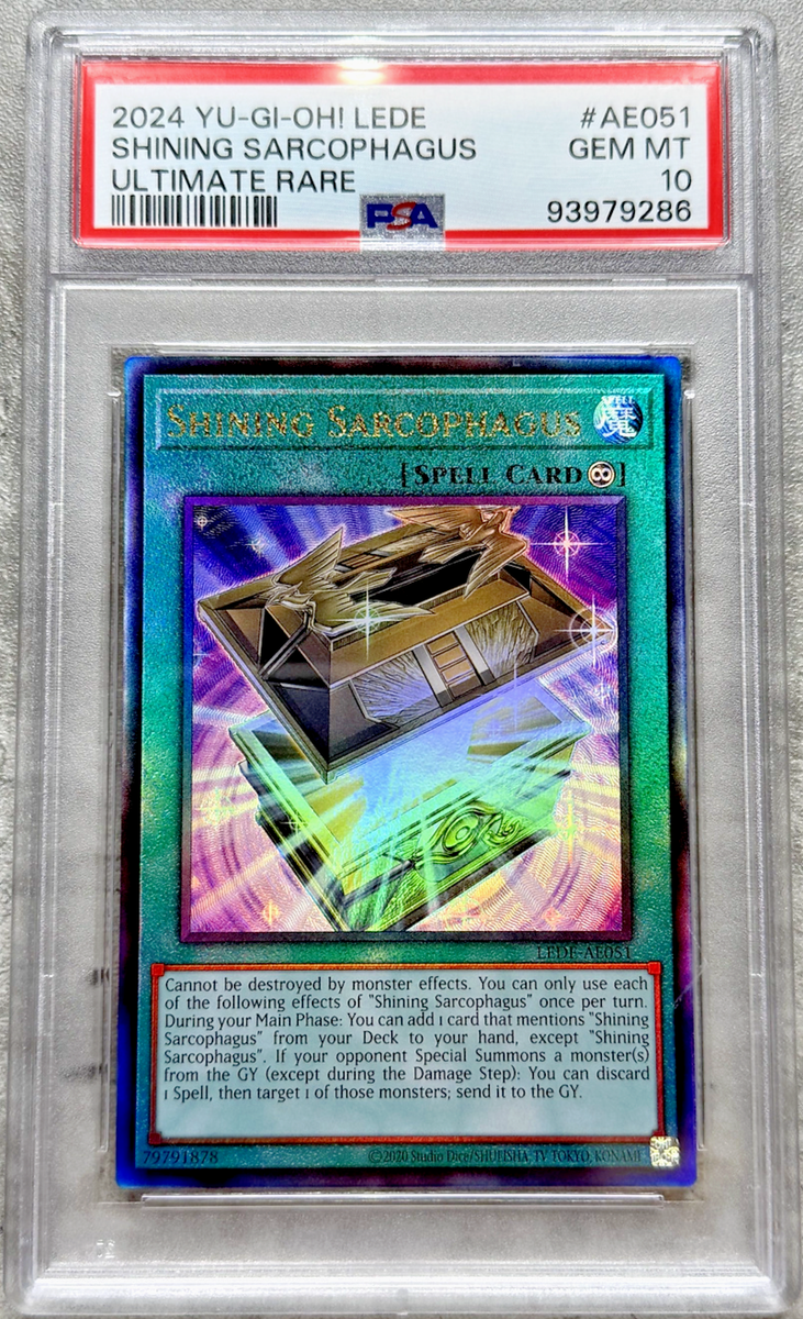 Yugioh Card Shining Sarcophagus Ultimate Rare PSA 10 Gem Mint, LEDE-AE051  2024 | eBay