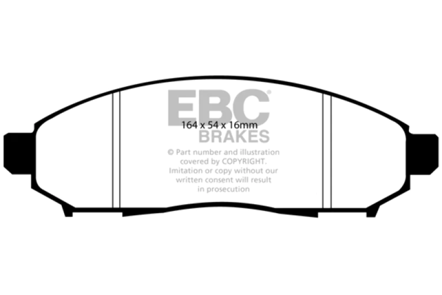 EBC Ultimax2 Front Brake Pads for 05 Nissan Frontier 2.5 2wd for 
