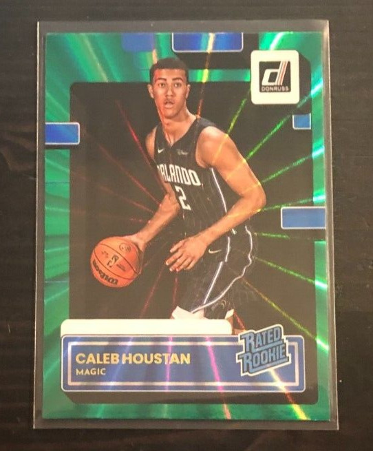 2022-23 Panini Donruss CALEB HOUSTAN Rated Rookie Green Lazer #232 Magic
