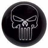 Black w/ silver Punisher Skull Shift Knob #E-PUNSKL-BLKSLVR (1/2"-13 female thre