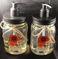 CST Commonwealth APPLE CIDER Hand Wash SOAP 2 @ 16.5 oz. Mason Jar FREE SHIPPING