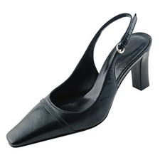 NEW Night Blue BALLY Z-LUIDA Slingback Heels Sandals 35 EU 4.5 US ITALY