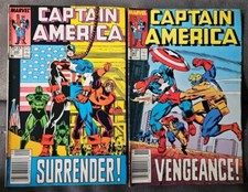 CAPTAIN AMERICA #345 & 347 1988 NEWSTAND