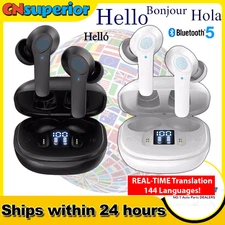 Translator Earbuds Real Time Online OffLine 144 Languages Translation Earphones`
