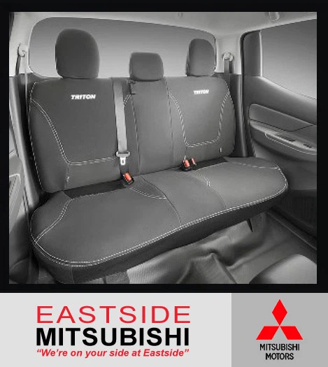 GENUINE MITSUBISHI TRITON MQ NEOPRENE REAR SEAT COVERS DOUBLE CAB