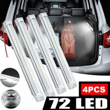 4X 72 LED 12V ON/OFF Switch Interior Light Strip Bar 12 VOLT Car Caravan Van Bus