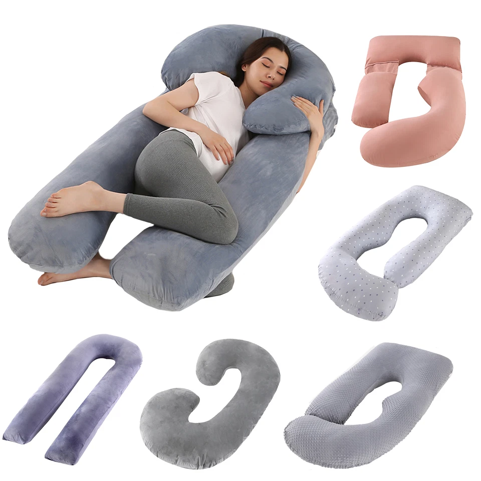 FREETOO XXL Stillkissen Schwangerschaftskissen Seitenschläferkissen Ergonomisch geformt