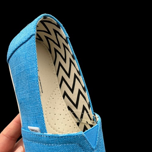 Toms Alpargata Womens Slip on Casual Shoes Size 7 Blue Lightweight & Comfortable - Picture 9 of 17