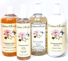 Crabtree Evelyn Summer Hill Body Mist Shower Gel Lotion Hand Soap 4pc Gift Set