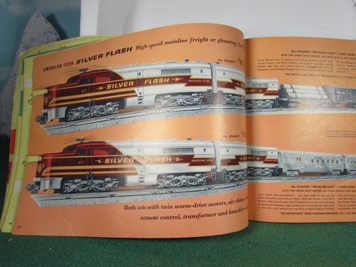 American Flyer 760 Crossing Signal, 1953 Catalog, (no cover) & 642 Brown Box Car - Picture 21 of 24
