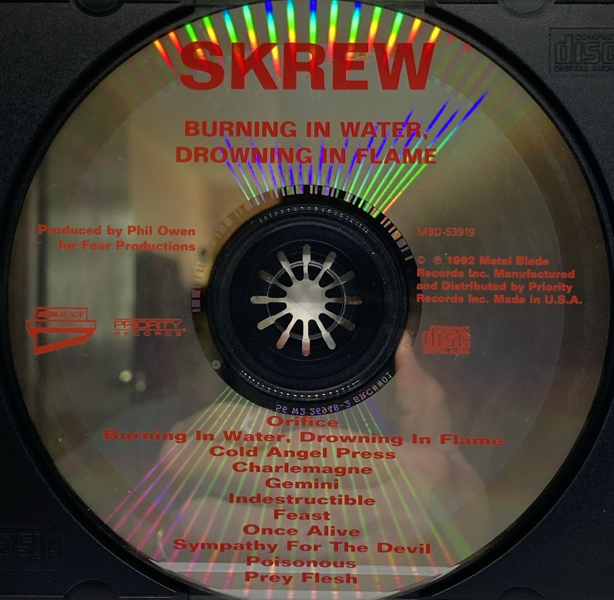 【中古】 Burning in Water， Drowning In Flame Skrew SKREW BURNING IN WATER DROWNING IN FLAME Cassette Tape 1992