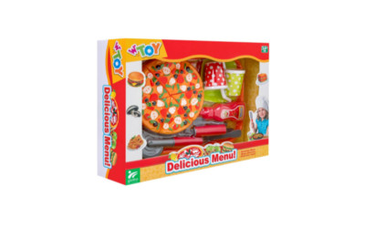 GLOBO - Kitchen Playset Fast Food and Pizza Set