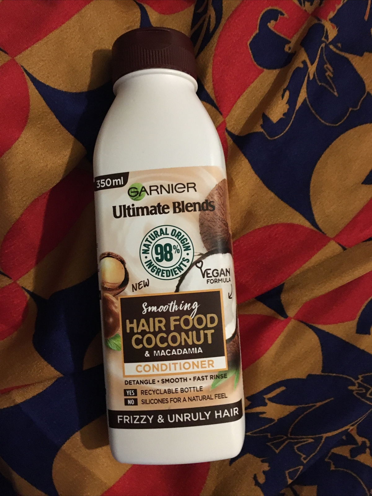 Garnier Ultimate Blends Smoothing Hair Food Coconut Natural Conditioner 350ml