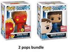 Fantastic Four (Marvel Collector Corp) EXCLUSIVE FUNKO Pop Vinyl Figure +PROTECT