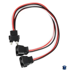 GRAND GENERAL 3-PRONG LIGHT ADAPTOR PLUG FROM 1 MALE TO 2 FEMALES PART NO. 86101