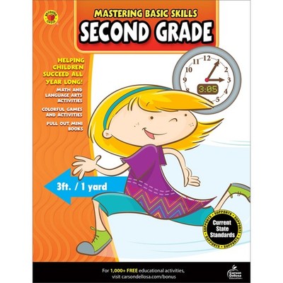 Carson Dellosa Mastering Basic Skills 2nd Grade Workbook, Language Arts, Reading