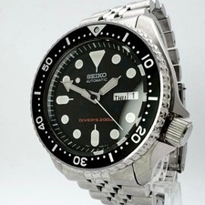 Seiko Black Boy SKX007 Automatic Diver’s Watch 200m Water Resistant Men’s Used